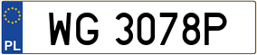 Trailer License Plate